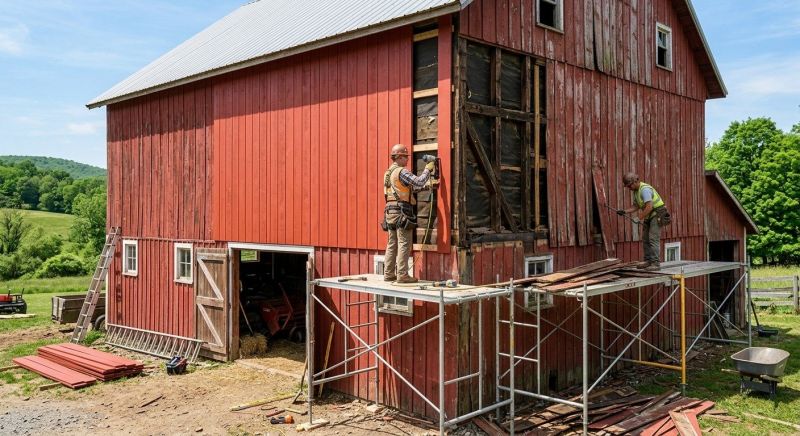 Barn Siding Replacement in Morrow, OH