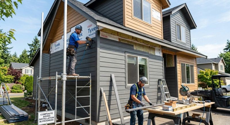Composite Siding Installation in Amelia, OH