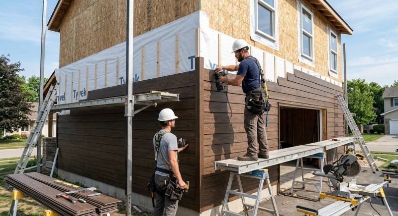 Faux Wood Siding Installation in Goshen, OH