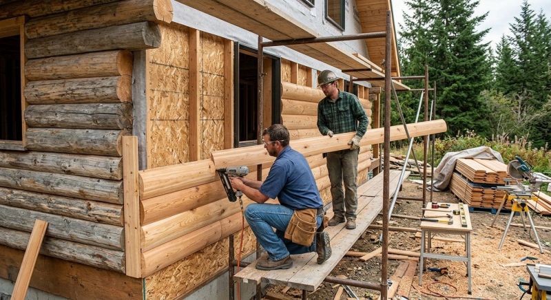 Log Siding Installation in Blanchester, OH