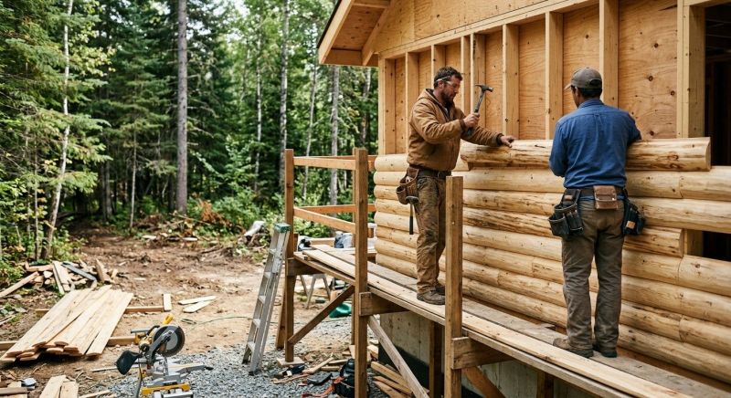 Log Siding Installation in California, KY