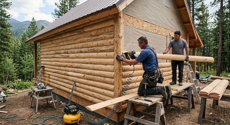 Log Siding Installation in Milford, OH
