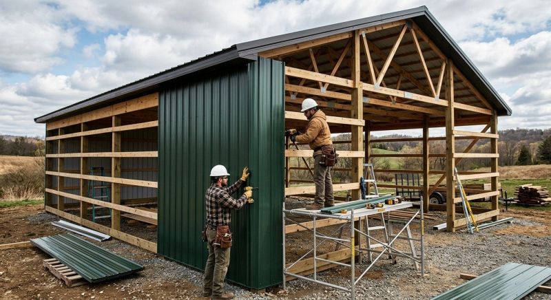 Metal Barn Siding Installation in Goshen, OH