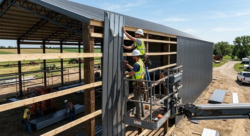 Metal Barn Siding Installation in Goshen, OH