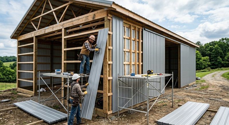 Metal Barn Siding Installation in Goshen, OH
