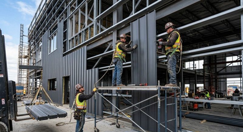 Steel Cladding Installation in Goshen, OH