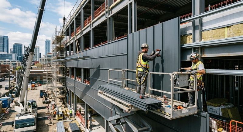 Steel Cladding Installation in Goshen, OH