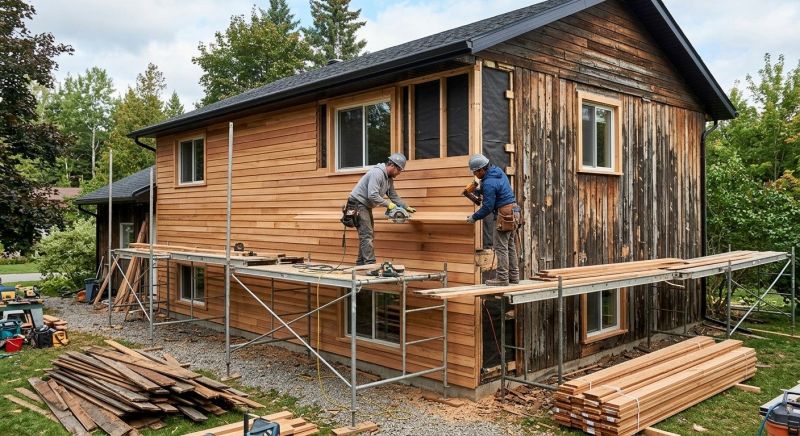 Wood Cladding Installation in Mason, OH
