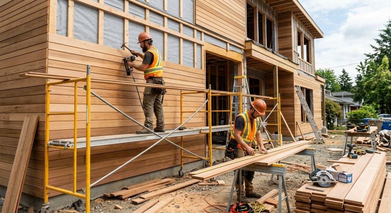 Wood Cladding Installation in Milford, OH