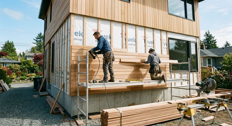 Wood Cladding Installation in Trenton, OH
