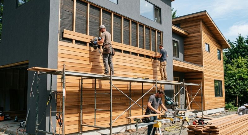 Wood Cladding Installation in West Chester, OH