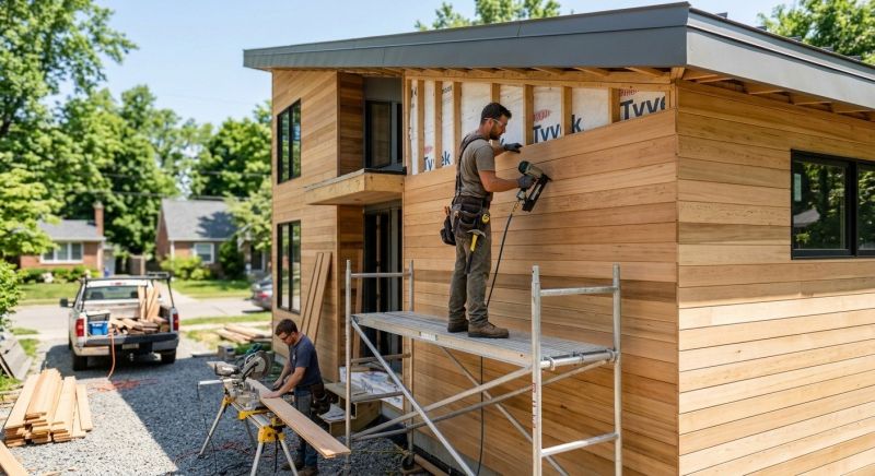 Wood Plank Siding Installation in Goshen, OH